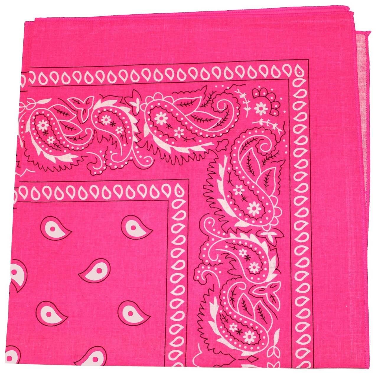 Pack of 12 Paisley Cotton Bandanas Novelty Headwraps - Dozen Available in Many Colors - 22 inches